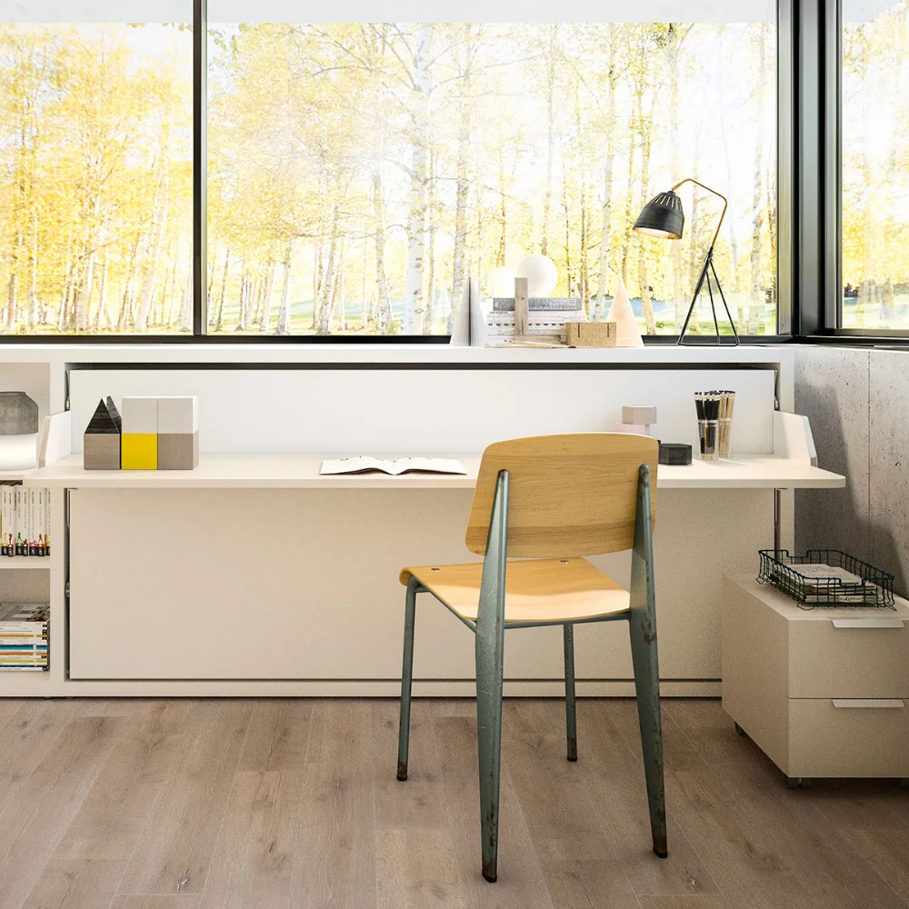 Rollaway bedside cabinet Kali board is a handy 1-person bedside cabinet multi-functional desk and bed in one