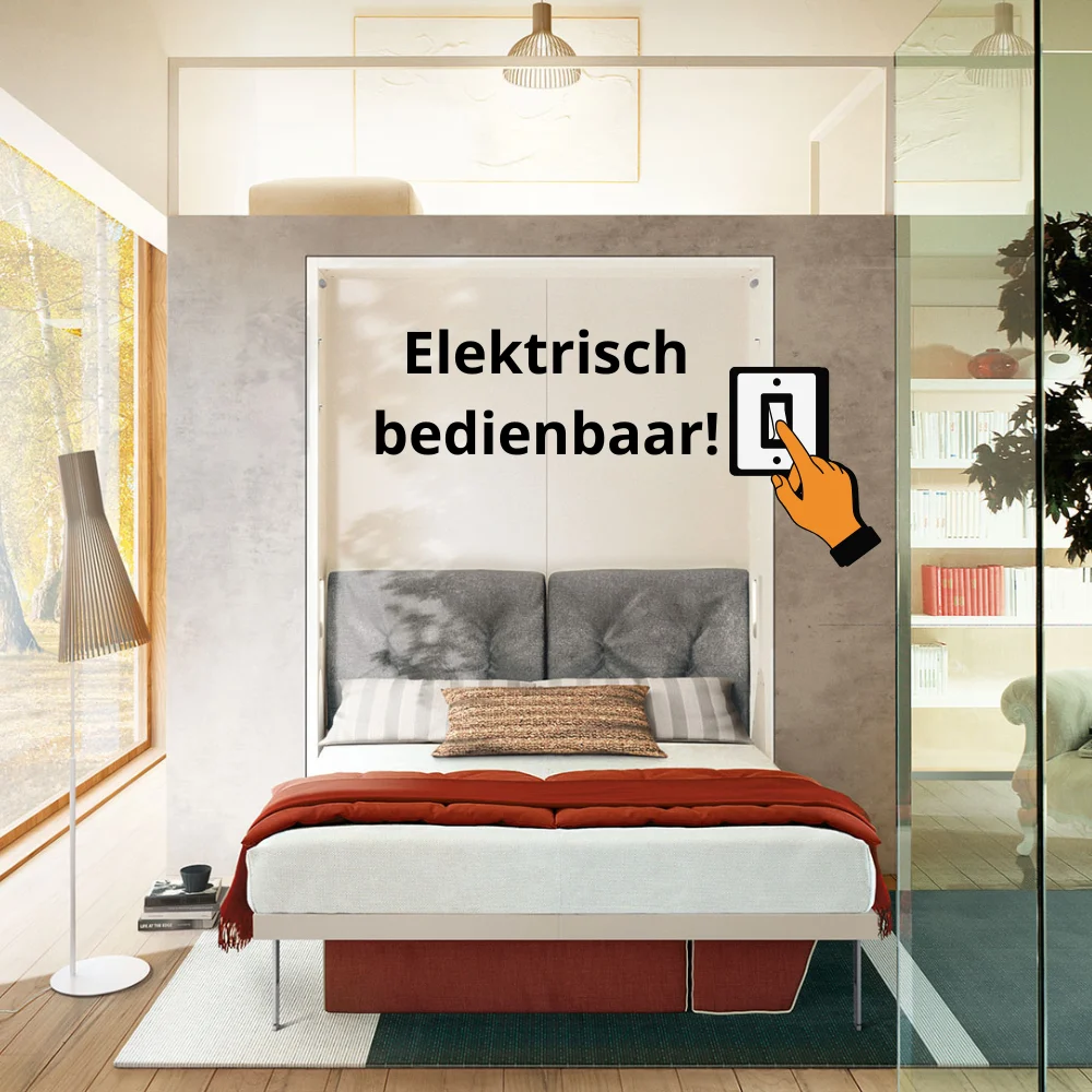 Rollaway bed electric open