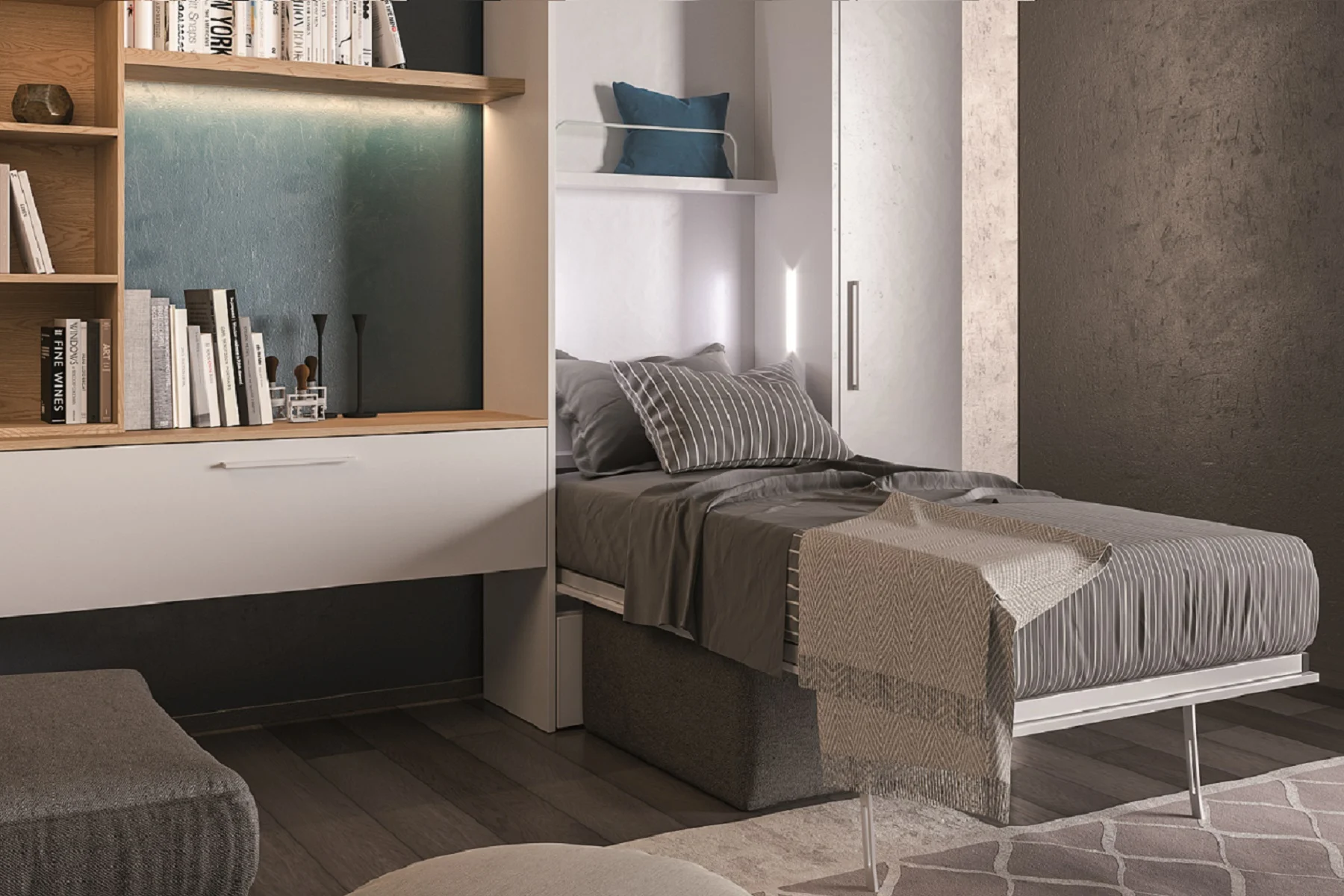 Rollaway bed cupboard rapido as bed