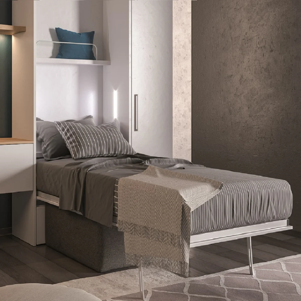 Rollaway bed cupboard rapido open