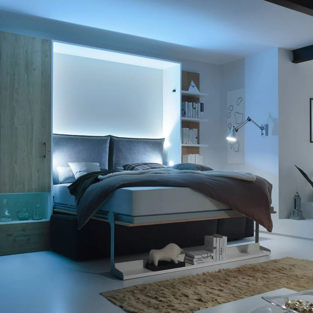 Rollaway bedside cabinet space 1000x1000 open