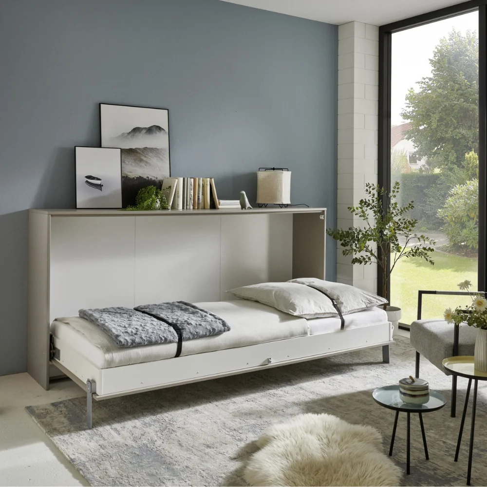 Rollaway bedside cabinet uno 1000x1000 open