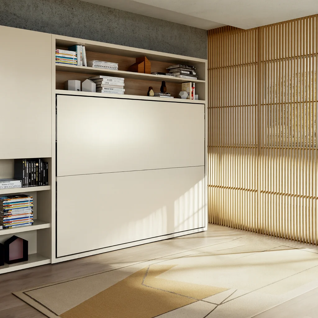 Folding bed bedside cabinet circe collapsed