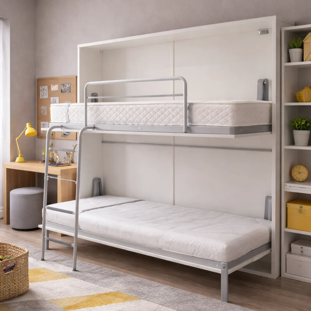 Rollaway bed bunk bed double open 1000x1000 1