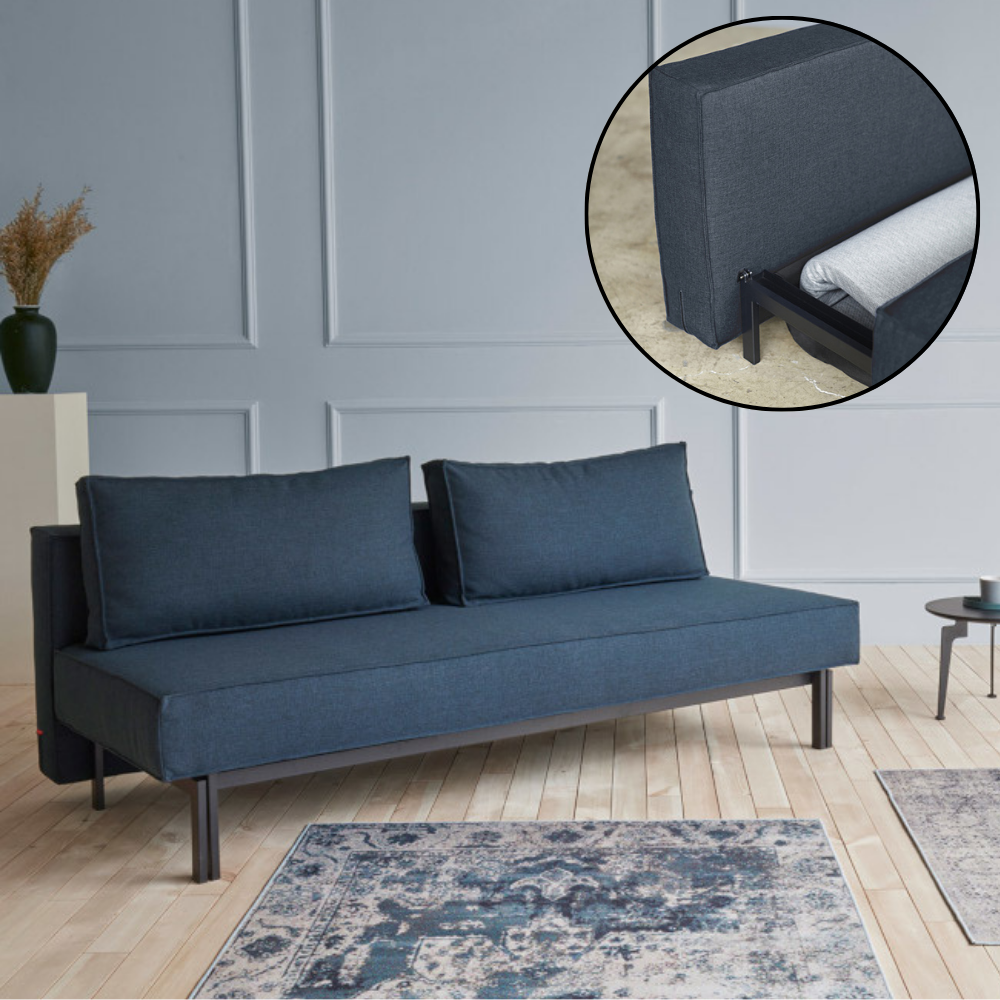 Sly sofa bed with handy storage compartment