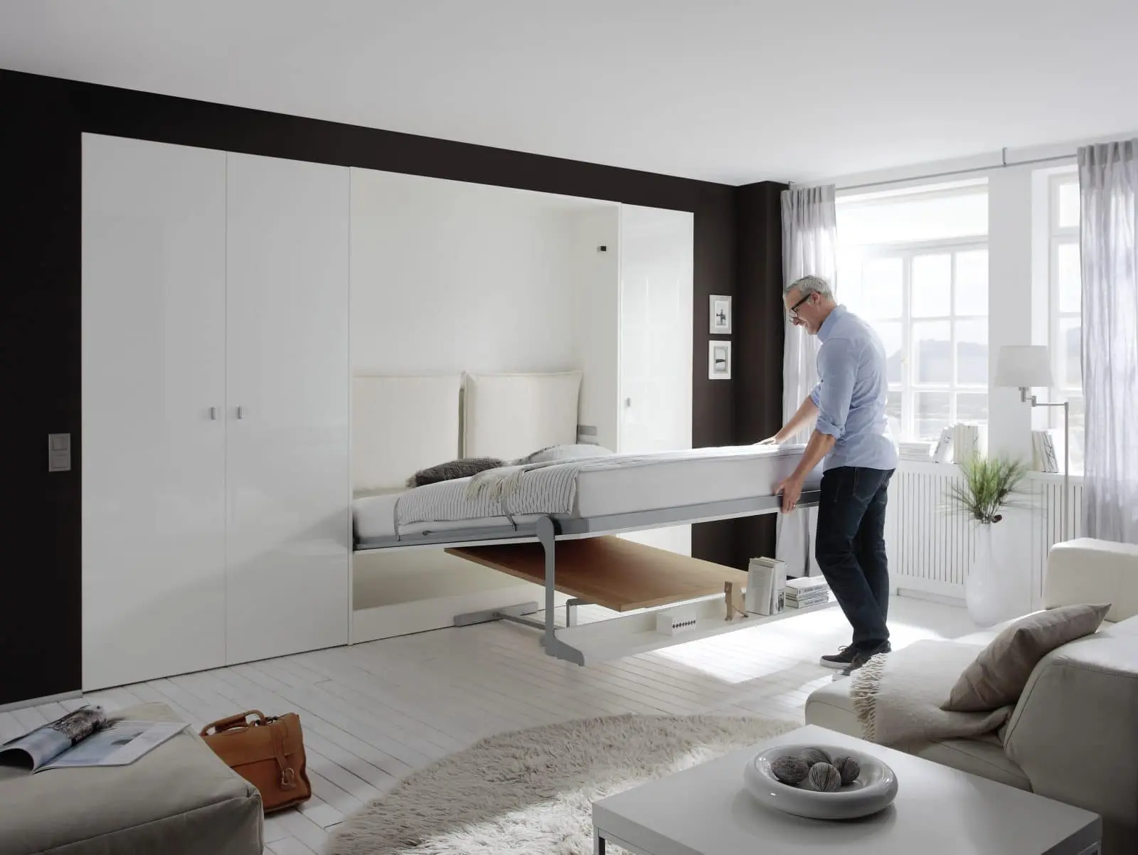 Folding bed with desk as bed 1600x1202 1