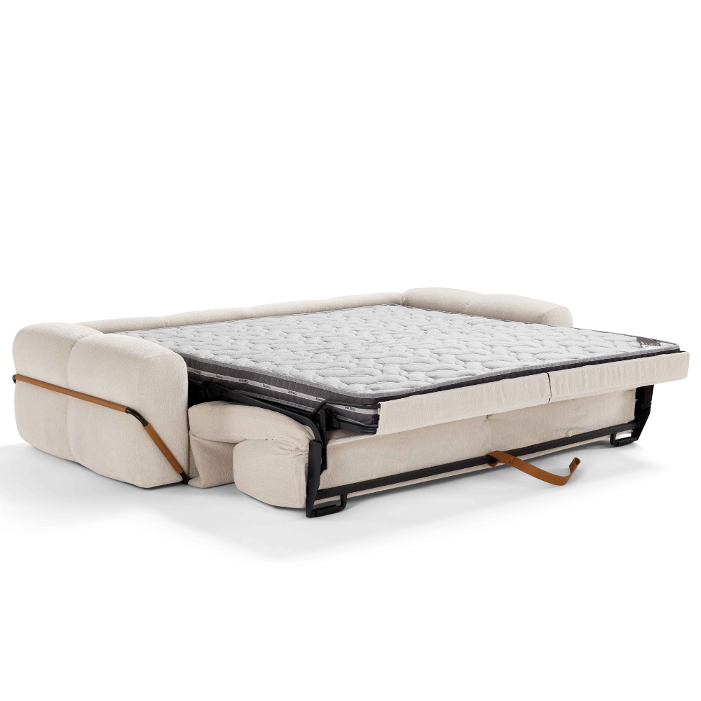 slaapbank bedbank Nube uitgeklapt als bed