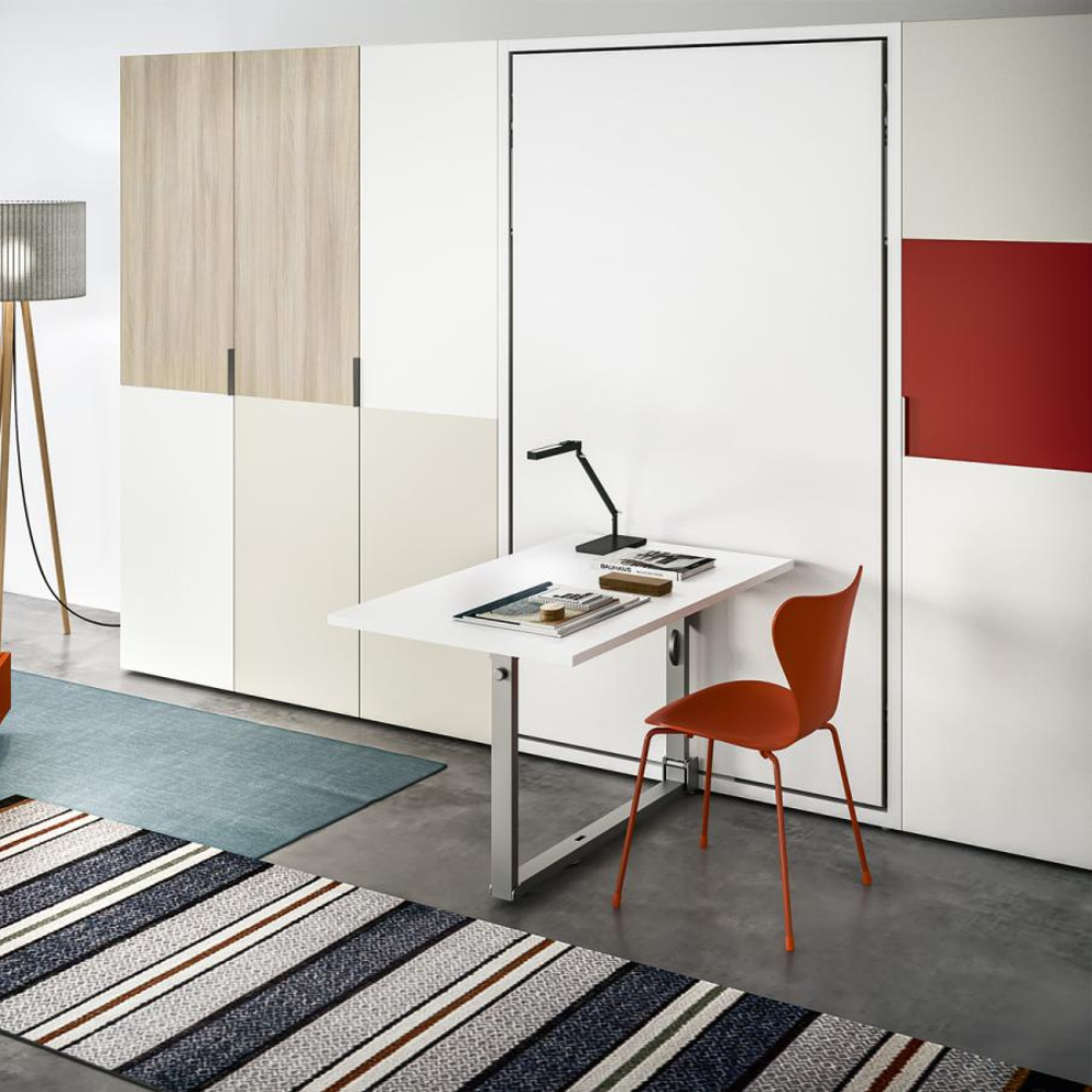 opklapbed bedkast altea work is een handige bedkast met tafel en bed in één