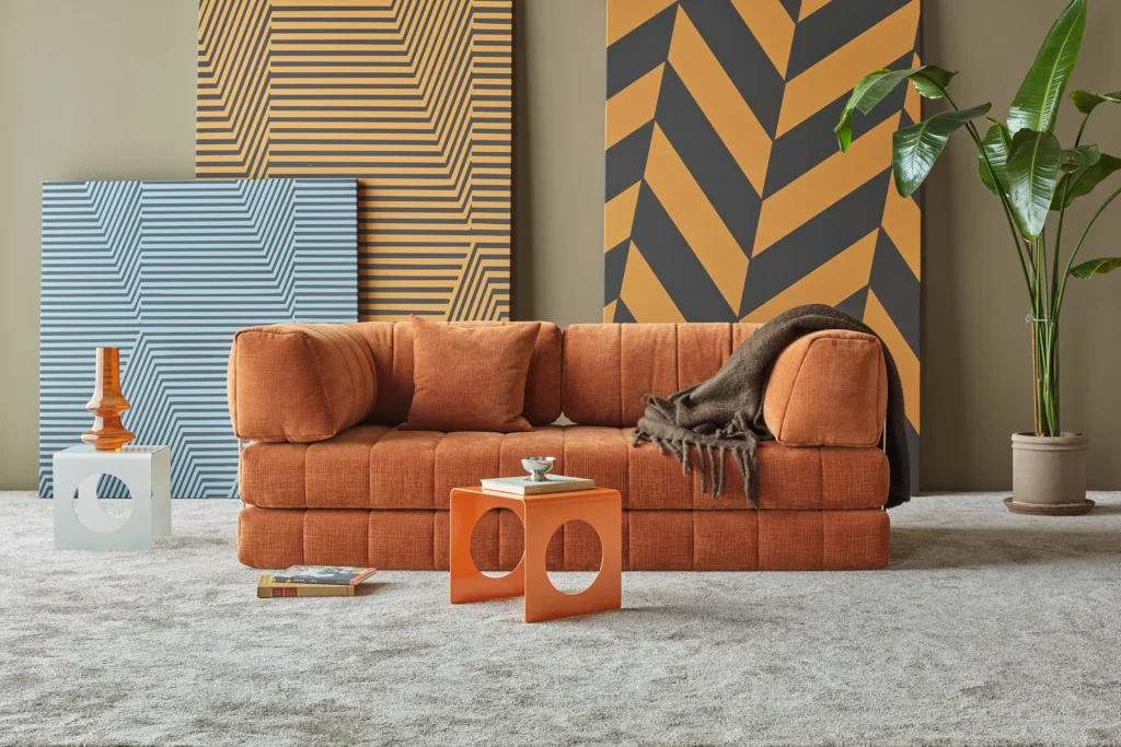 Cozypad sofa bed with arms 412 low e14