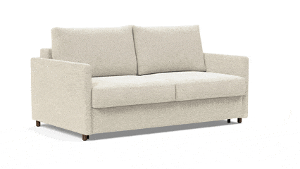 A clear view of the fold-out movement of the sofa bed Neah 160 with smart arms
