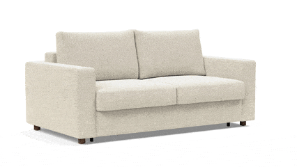 A clear view of the fold-out movement of the sofa bed Neah 160 with arms