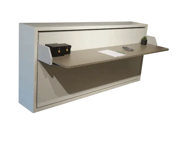 Here you can see how the bed of the folding bed or bedside cabinet Kali Board unfolds.
