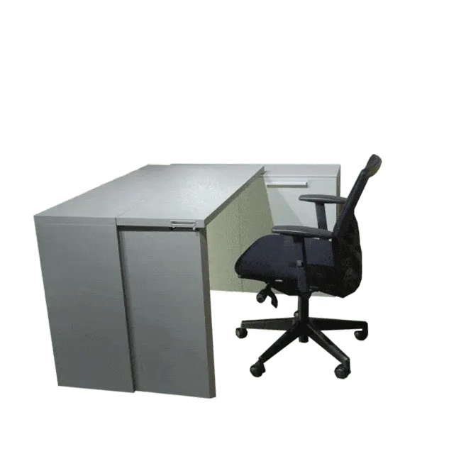 This is how the Giro sideboard folds out to the Giro desk Folding and unfolding the Giro is very easy