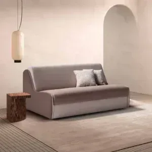 slaapbank bedbank Sax is een smalle bank met een mooie vormgeving en een goed bed