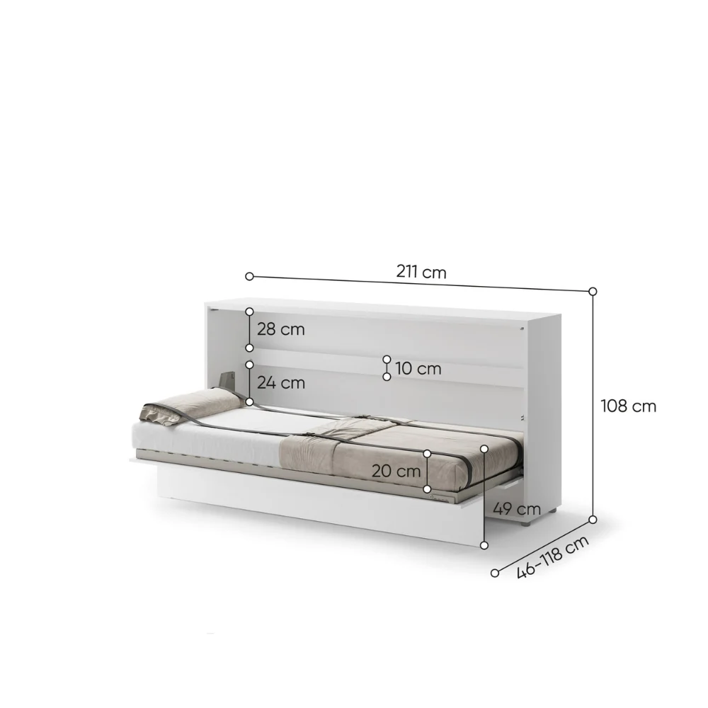 Opklapbed Bed Concept 90 horizontaal - Image 17