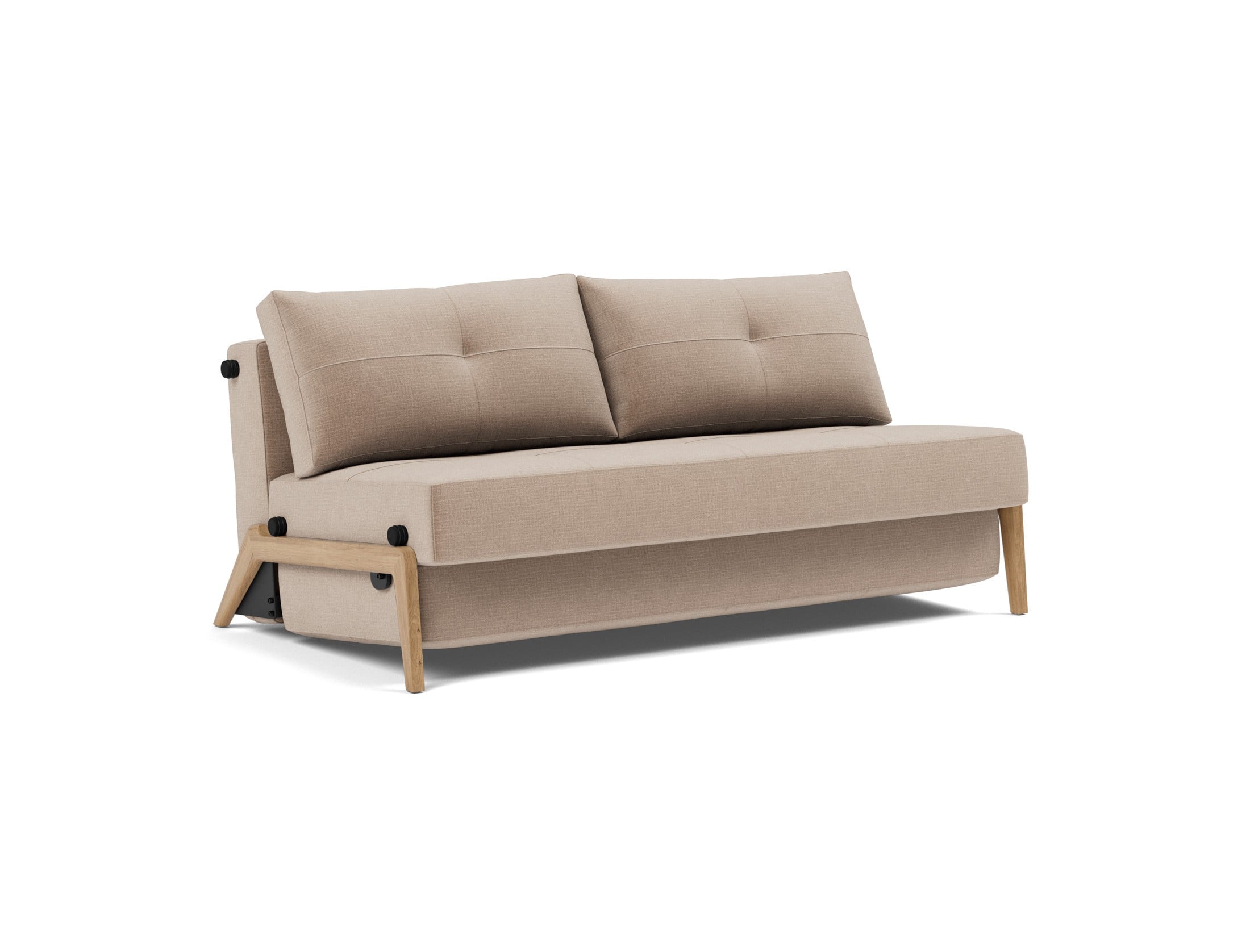 Sofa bed Cubed wood with a bed size of 160 x 200