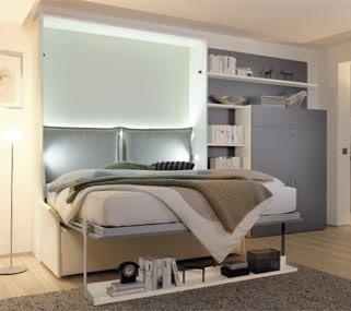 Wall bed Space Bank With Arms As Bed 2