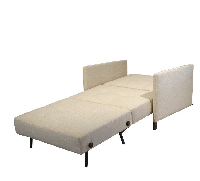 Sofa bed Cubed de luxe with arms folded out as a bed