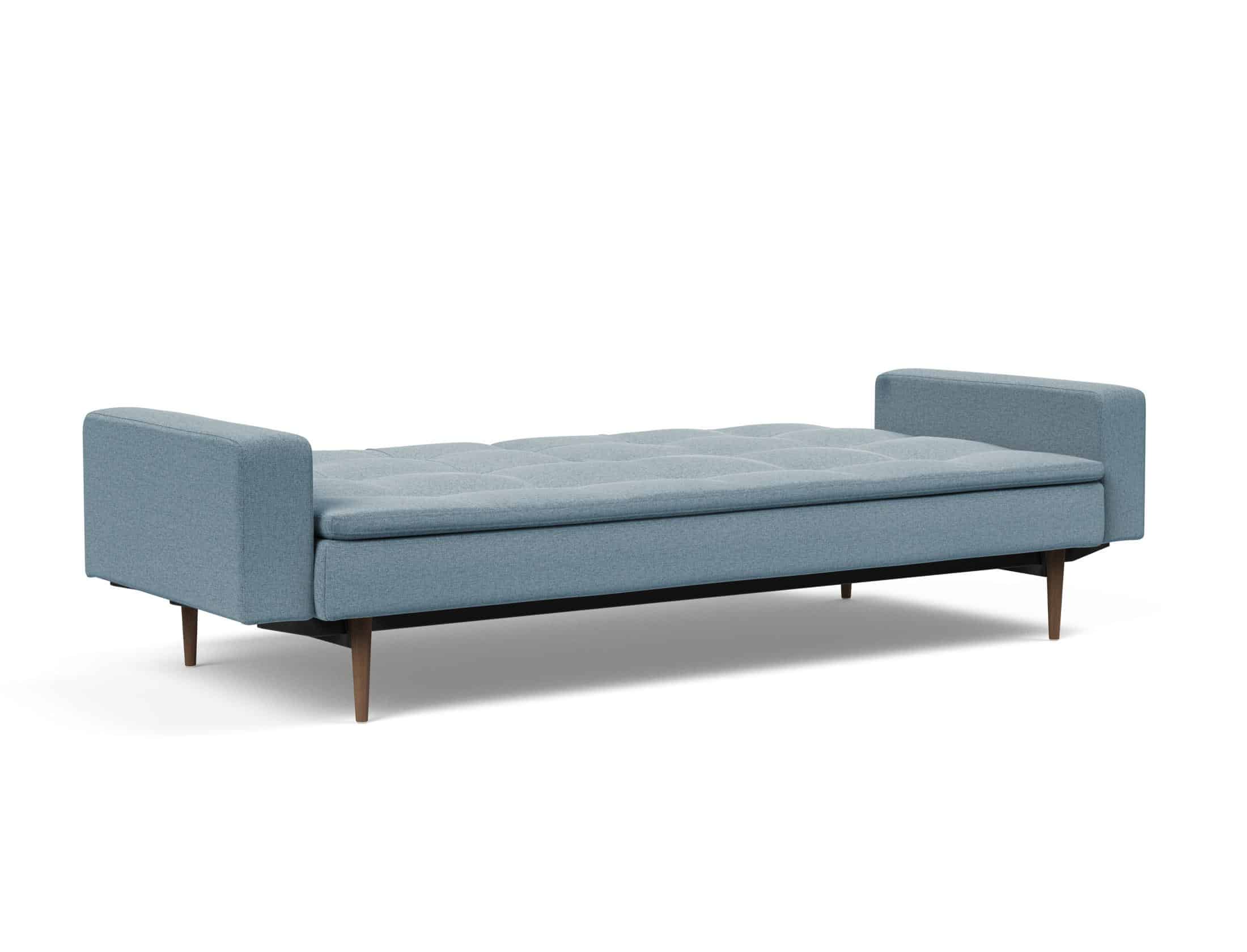 Dublexo Styletto Sofa Bed Dark Wood With Arms 558 P8 Web