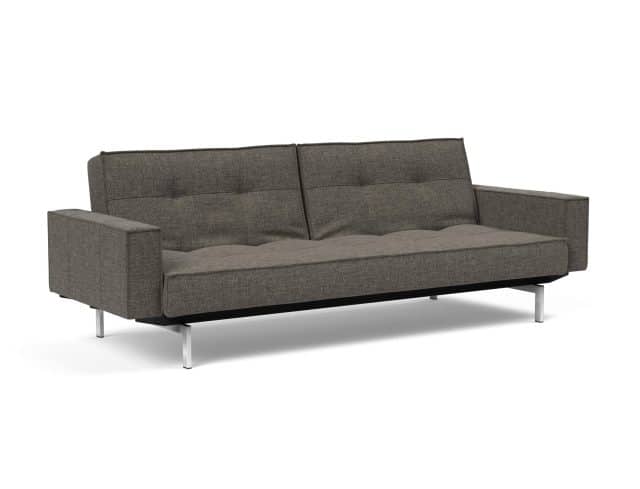 The beautiful Innovation sofa bed Splitback Chrome Arms